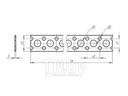 Лента перфорированная монтажная 0,8х12 мм (бокс 10 м) TANERS