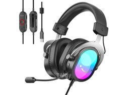 Наушники с микрофоном FIFINE H16 7.1, съемный микрофон, Black.