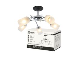Люстра под лампу AURA NEST-5E27-CH 5хЕ27 матовый плафон хромированный корпус IN HOME 4690612065137