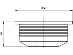 Манжета переходная D50x32 серая AV Engineering AVEMC3250