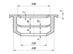Манжета переходная D50x32 серая AV Engineering AVEMC3250