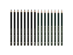 Карандаш чернографитный "Castell 9000" 20 шт в металлическом футляре Faber Castell 115224
