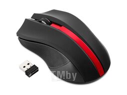 Мышь беспроводная USB OKLICK 615MW black/red