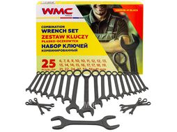Набор ключей комбинированный 25пр. WMC TOOLS WMC-5261D36-41 BLACK