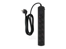 Сетевой фильтр 3м 6 розеток Ippon BK-6-EU-3-10-B черный