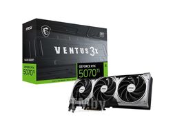 Видеокарта GeForce RTX 5070 Ti, 16Gb GDDR7 256bit, MSI RTX 5070 Ti 16G Ventus 3X OC, RTL