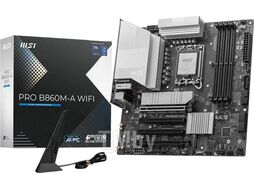 Материнская плата MSI PRO B860M-A WIFI, LGA1851, (HDMI, DP), 4xDDR V, mATX