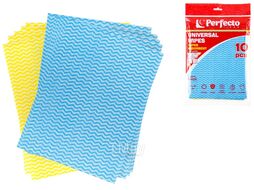 Салфетки универсальные, 10 шт., 37x50 см, вискоза, SUPER ABSORBENT, PERFECTO LINEA 52-370510
