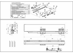 Система ящиков Evolution L-350 H=84 белый PUSH TO OPEN ДСП16мм SLIMBOX 117702
