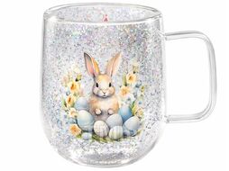 Кружка стеклянная с двойными стенками, 380 мл, серия EASTER-1, PERFECTO LINEA 30-380263
