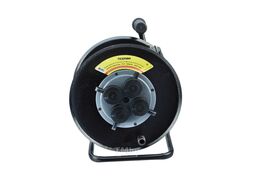 Силовой удлинитель 4-х местный с/з 30 м на катушке с крышками ПВС 3х2,5 IP44 ТЕХРИМ 51510-4*30_3*2,5_IP44