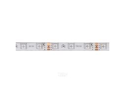 Лента светодиодная RGB влагостойкая - 4,8W/m, 12V, 10мм, 5050, 54 д/м, IP65, цветная - 5м, + блок питания + контроллер, AKS 127595
