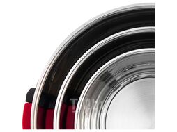Набор кастрюль 16см, 20см, 24см с крышками Pomidoro P640567