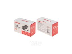 Источник питания 220 V AC/24 V DC 1 А 24 W с DC разъемом подключения 5.5х2.1, без влагозащиты (IP23) REXANT 201-024-3