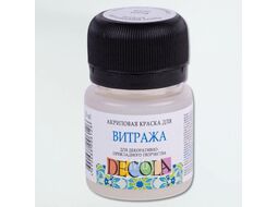Краска акриловая для витража "Декола" 373 гераниевая, 20 мл., банка Невская Палитра 4226373
