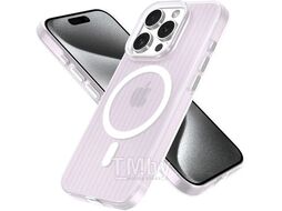 Задняя накладка CASE Translucent Strip Apple iPhone 15 Pro белый