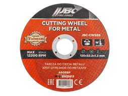 Круг отрезной по металлу 125x1.2x22.2мм (к-т 30 шт) JBC JBC-CW505[к-т 30 шт.]