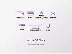 Телевизор evo evo tv 50 Black
