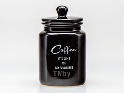 Банка для сыпучих продуктов керамическая "coffee" 950 мл/10,6*10*17,5 см Fresca QC23A618C