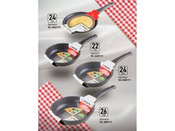 Сковорода ф 22х5.5 см, алюм., антиприг. покр., для индукц. плит, серия Grey, PERFECTO LINEA