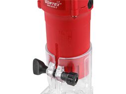 Фрезер кромочный WORTEX LX MM 6016 E в кор. + аксессуары (600 Вт, 30 000 об/мин, цанга 6 и 8 мм, макс. ход фрезы 22 мм)