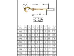 Анкер с крюком М6х8х60 мм STARFIX (SMP-95692-1)