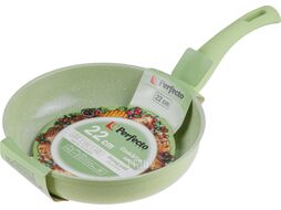 Сковорода ф 22х5.3 см, алюм., антиприг. покр., серия Cook&Fun, зеленая, PERFECTO LINEA 55-220201