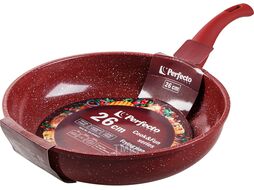Сковорода ф 26х5.8 см, алюм., антиприг. покр., серия Cook&Fun, бургундия, PERFECTO LINEA 55-265812