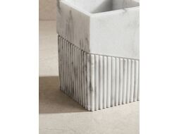 Стакан для зубных щеток ELEMENT MARBLE, белый, PERFECTO LINEA 35-618702