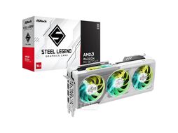 Видеокарта Radeon RX 9070XT, 16Gb GDDR6 256bit, AsRock Steel Legend 16Gb (RX9070XT SL 16G), RTL