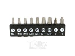 Набор бит 1/4" 25 мм на держателе TORX с отв., PH, GARWIN 632504