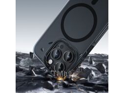 Чехол-накладка Hoco AS2 для iPhone 15 Pro магнитный противоударный (черный)