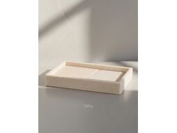 Мыльница ELEMENT, бежевая, PERFECTO LINEA (Материал: НАТУРАЛЬНЫЙ КАМЕНЬ, полирезин)
