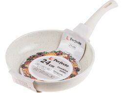 Сковорода ф 24х5.5 см, алюм., антиприг. покр., серия Cook&Fun, бежевая, PERFECTO LINEA 55-240102