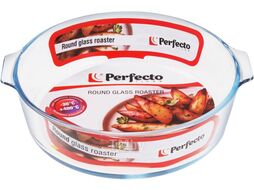 Форма из жаропрочного стекла, 1.6 л, круглая, 230х210х60 мм, PERFECTO LINEA 12-160012