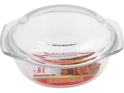 Кастрюля из жаропрочного стекла, 1.5 л, с крышкой, PERFECTO LINEA (234х207х100)