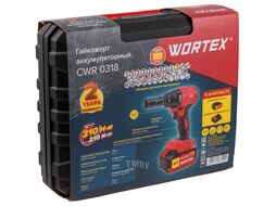 Аккум. ударный гайковерт WORTEX CWR 0318 акб и зу в чем. ALL1 (18.0 В, 1х4.0 А*ч, з/у, посадочн. квадрат 1/2 ", 310 Нм, вес 2.0 кг)
