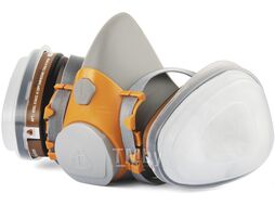 Полумаска 6500 с фильтрами 6510 А1 с предфильтрами и с держателями Jeta Safety (комплект) (р-р L, для защиты дыхания (полумаска, фильтры A1 2шт, предф