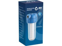 Колба фильтр 10" с прозр. корп. 3/4", AV engineering AVE119H34