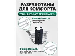 Набор ключей комбинир. 6-22мм 12шт ВОЛАТ (15340-12)