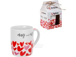 Кружка керамическая, в кор., 350 мл., LOVE HEARTS-2, PERFECTO LINEA 30-063602