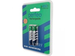 Батарейка аккум. Ni-Mh 1,2V (AAA) 550мА/ч (2 шт.) Perfeo AAA550mAh/2BL