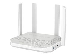 Wi-Fi роутер Netcraze Giga NC-1012, (Mesh Wi-Fi 6), 2.4 ГГц/5 ГГц, до 3000 Mbps,4xGigabit LAN, 1x2.5 Gigabit LAN, 2xUSB, White.