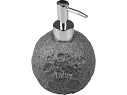 Диспенсер (дозатор) для мыла MOON STONE, серый, PERFECTO LINEA 35-384461