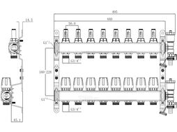 Коллекторная группа AVE136, 8 вых. AV Engineering