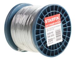 Трос стальной в ПВХ М12(10) DIN 3055 (бухта 100 м) STARFIX (SMP-54692-100)
