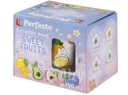 Кружка керамическая, 350 мл, Sweet fruits, лимон, PERFECTO LINEA 17-401111