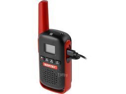 Портативная радиостанция WT 0805 в кор. (комплект 2 шт.) SET, PMR (446 МГц), 0,5 Вт, 2x1,5 Ач WORTEX 1323986