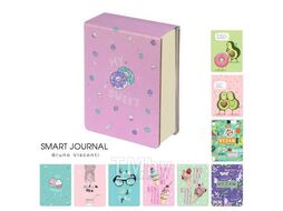 Блокнот А7 250л "SMART JOURNAL", тв.обложка, отрывной блок, без линовки, ассорти МИКС 2 Bruno Visconti 3-558/02