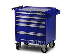Тележка инструментальная с карманом, 5 полок, сине-серая, LICOTA AWX-2602GB-N-R